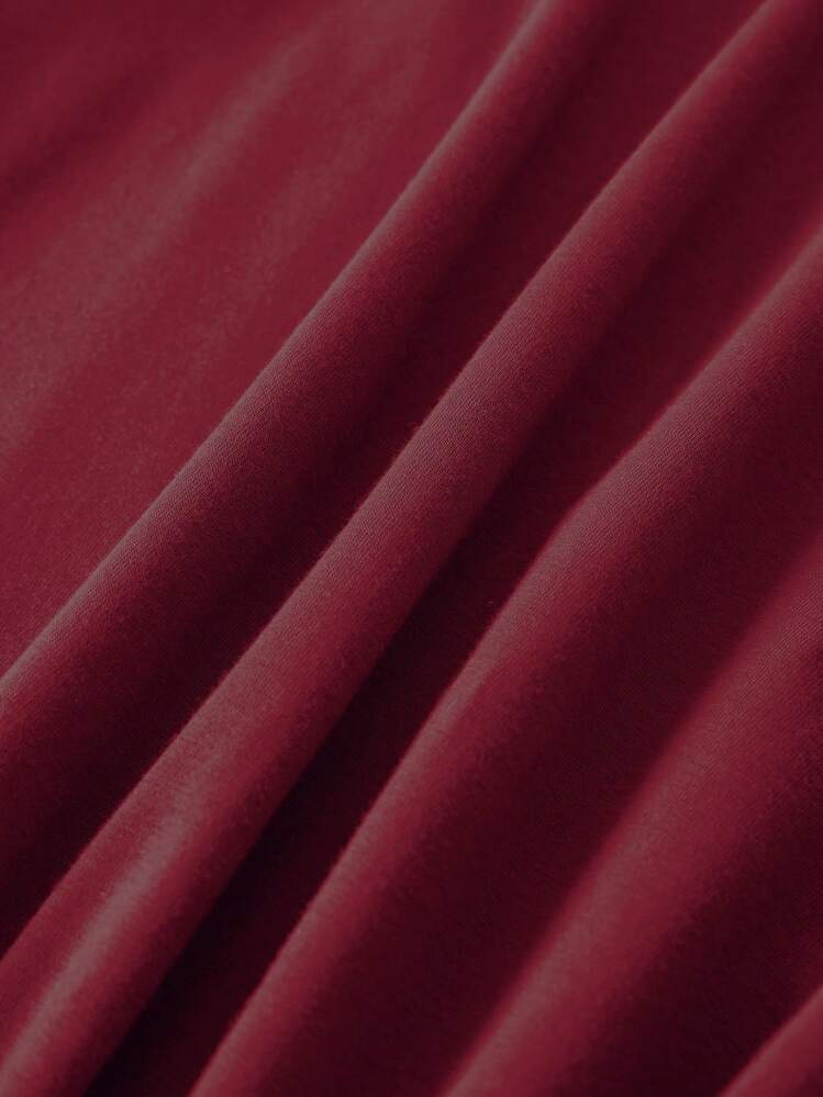 Close-up of red fabric with visible texture